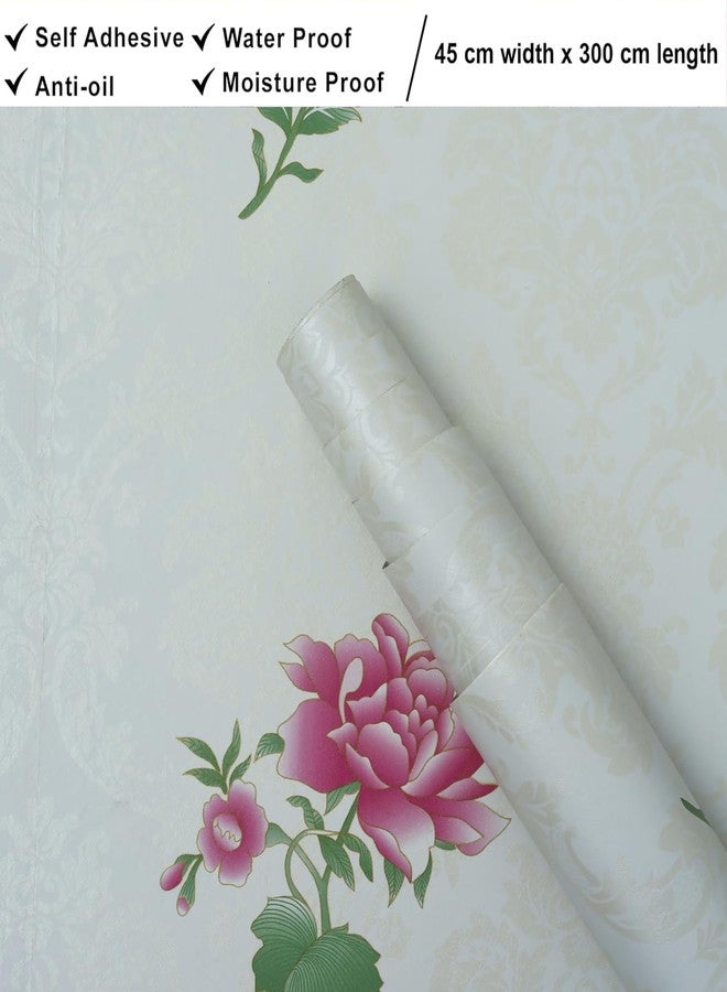 HOMEMATES Self-Adhesive Wallpaper Waterproof Old Furniture Vinyl Stickers Wooden Door Wardrobe Desktop PVC Wall Papers 45 X 304 CM (Pink Rose) - Image 5